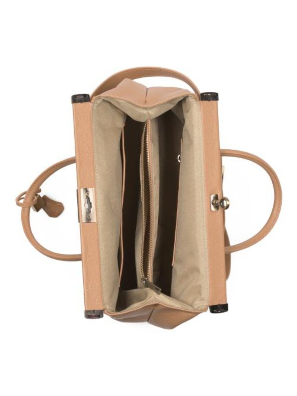VIOLA CASTELLANI Made In Italy Leather Frame Top Crossbody With Scarf On Handle - Picture 3 of 4